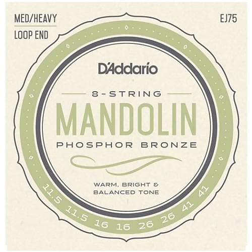 D'Addario Phosphor Bronze Mandolin Strings - Medium-Heavy image 1