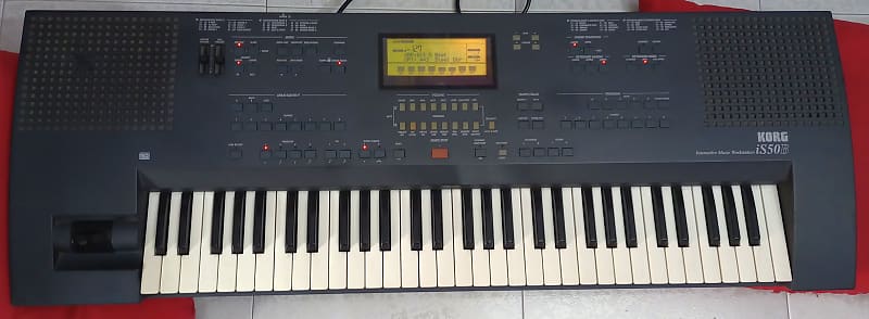 Korg iS50B iS 50 B dark blue Bosted 1999 keyboard synth iS35-iS40 Arranger Sequencer Workstation image 1