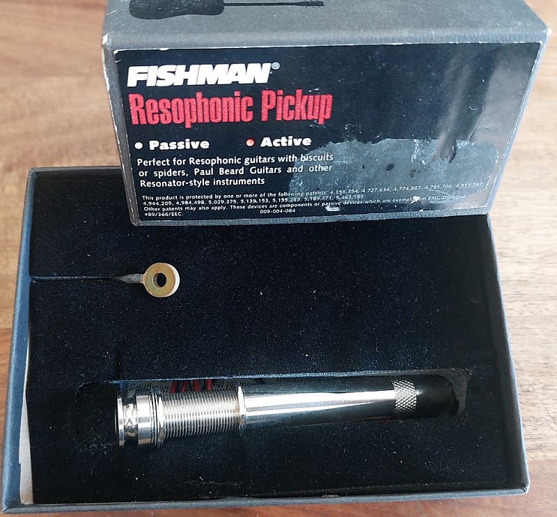 Fishman Resophonic guitar active pickup (fits biscuit + Reverb