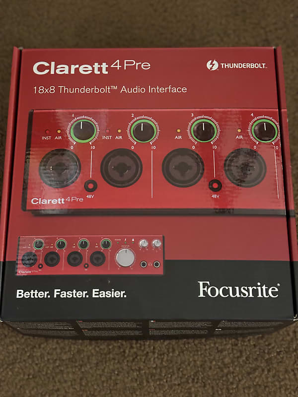 Focusrite Clarett 4Pre Thunderbolt Audio Interface