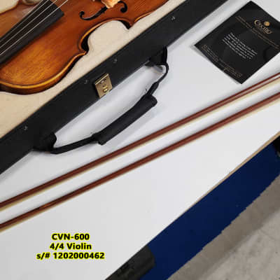 Cecilio 4/4 Advanced Level Violin Featuring Aged 7+ Years - Solid Spruce Top Highly Flamed One-Piece Maple Back and Sides All-Ebony Components, Independent Fine-Tuners, Brazilwood Bows, Hand-Rubbed Oil Finish... image 23
