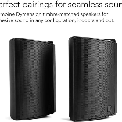 Definitive Technology Dymension AW-450 Outdoor Speaker (White, Pair), Two-Way Surface Mount Wired Speakers, 4.5" Woofer, 1? Tweeter, & 4.5"x6? Passive Bass Radiator, IP66 All-Weather Outdoor Speakers image 9