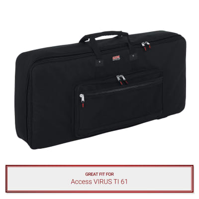 Gator Cases Keyboard Gig Bag fits Access VIRUS TI 61