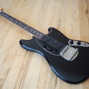 1980s Fernandes Mustang FMT-50 Offset Electric Guitar Black