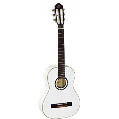 ORTEGA R121-1/2WH Family Series Konzertgitarre inkl. Tasche, weiss for sale