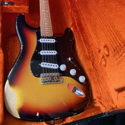 Fender Custom Shop 69 Strat Heavy Relic New Old Stock - Sunburst 7.6 pounds image 19