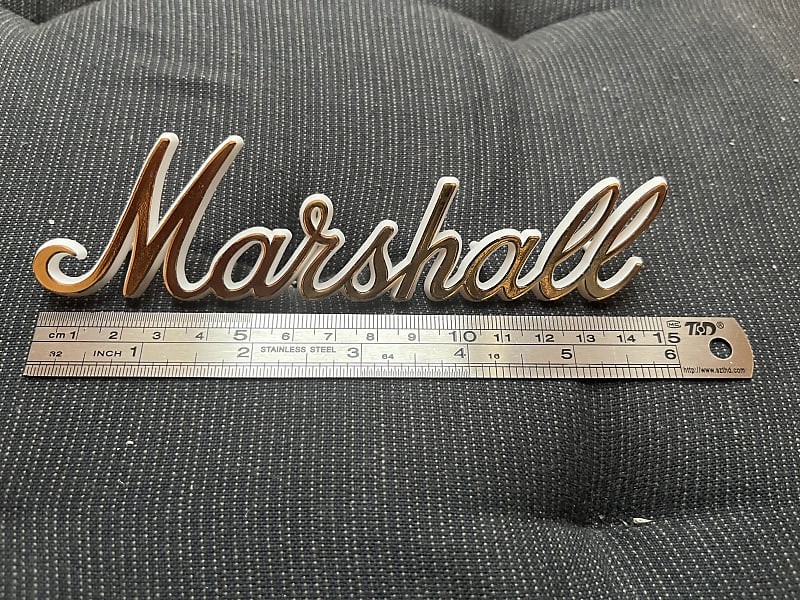 Marshall Amp Logo - Gold on White | Reverb