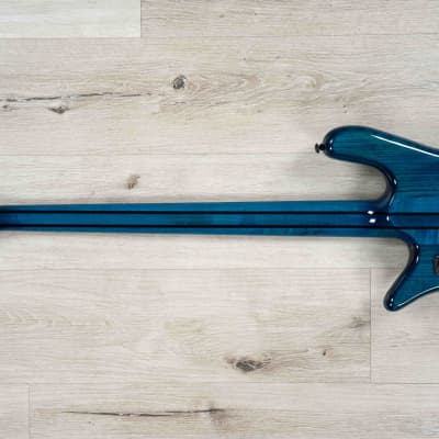 Spector NS Dimension 4 Multi-Scale Bass, Wenge Fretboard, Black & Blue image 7
