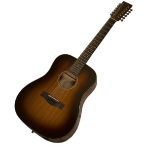 Sigma Guitars 15 Series Mahogany Guitar with ChromaCast Accessories, Shadowburst - 12-String Dreadnought / Acoustic-Electric / 1 image 5