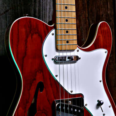 Keith Holland Custom T-NS-Thinline #1291 - Translucent Wine Red image 9