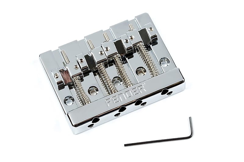 その他 basa4 Fender 099-4408-000 HiMass 4-String Bass Bridge Assembly