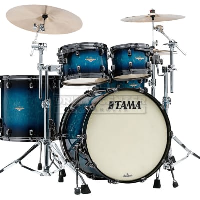 Tama Starclassic Maple 4pc Drum Set Molten Electric Blue Burst w/Black Nickel Hw image 5