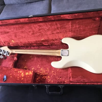 Fender Precision Bass Lefty 1975 Yellow/White image 11