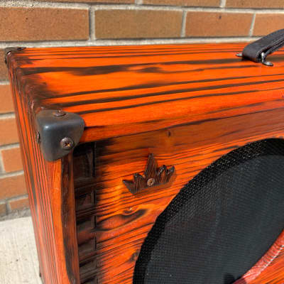Crown Stuy Acoustics Burnout Cabinet 212, Bengal Orange image 3