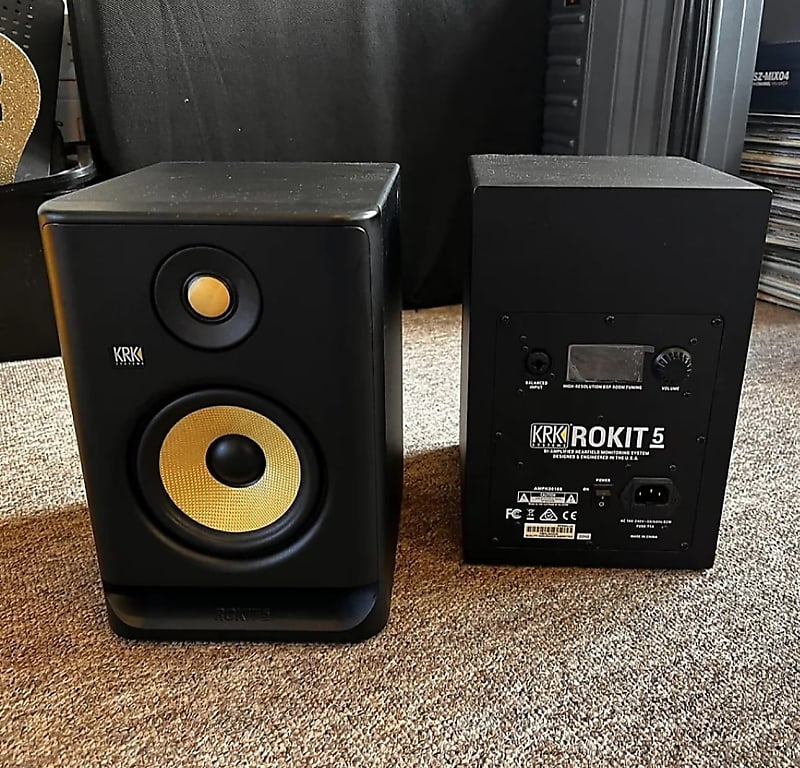 KRK RP-5 Rokit G4 2-Way 5" Active Studio Monitors (Pair) 2019 - 2021 - Black image 1