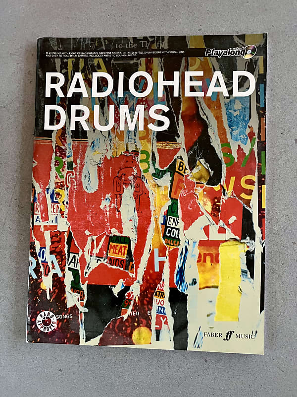 Faber Music Radiohead Drums Authentic Playalong Book 2010 Reverb UK