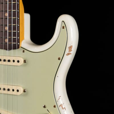 Fender Custom Shop Limited Edition 1964 L-Series Stratocaster Heavy Relic - Aged Olympic White image 9