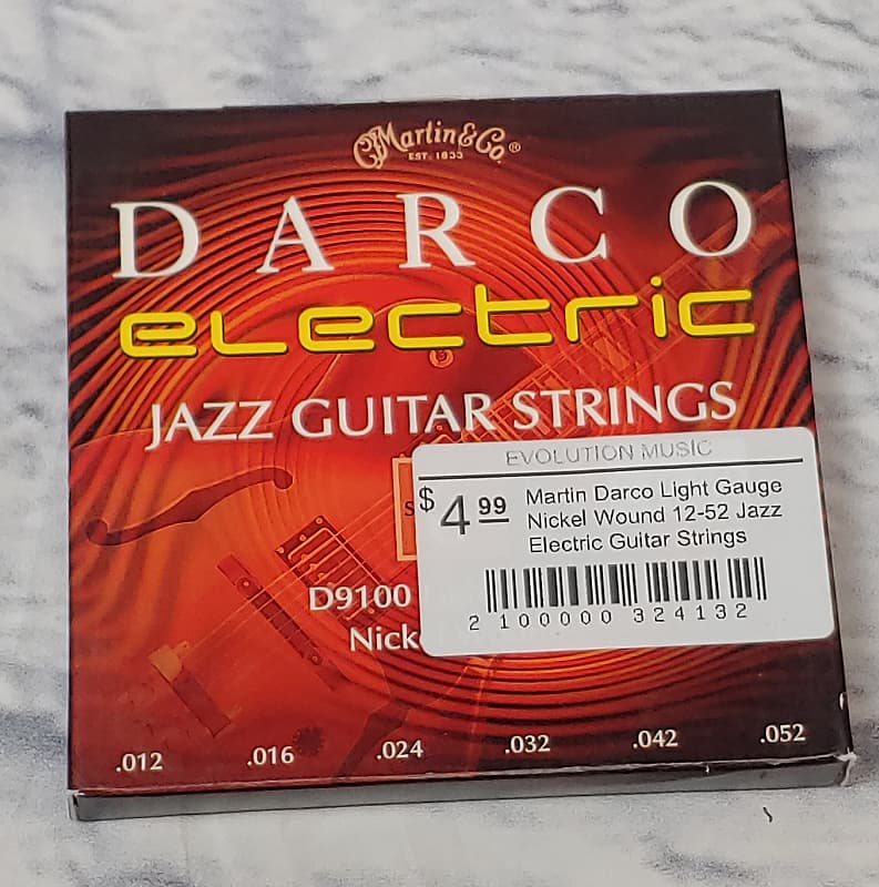 Martin Darco Light Gauge Nickel Wound 12-52 Jazz Electric Guitar Strings image 1