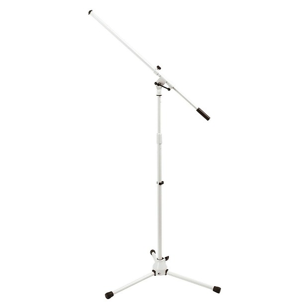 On-Stage MS7801W Euro Boom Microphone Stand - White image 1