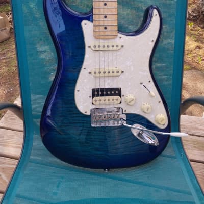 Fender Player HSS with upgrades Player series MIM Unknown - Blueburst image 2