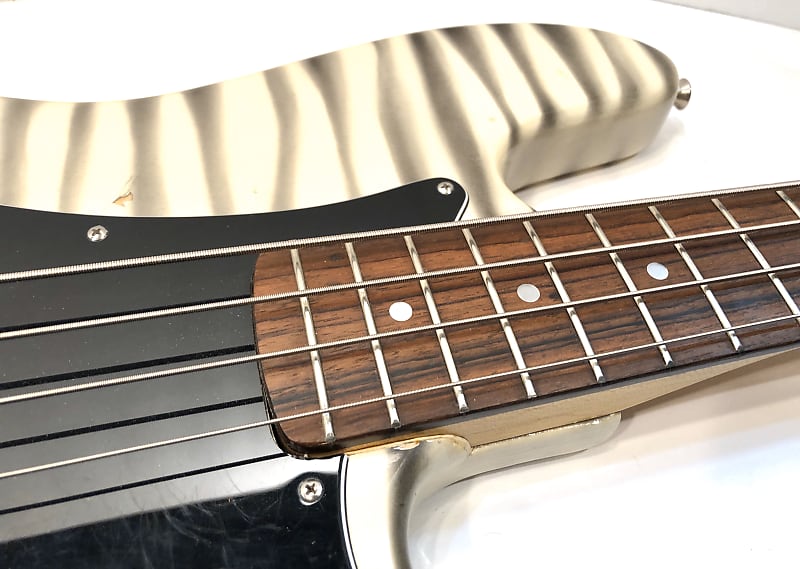 Vintage Japanese Tiger Stripe bass guitar heavy metal style