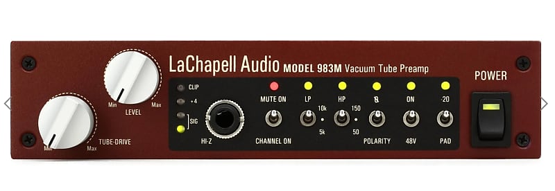 LaChapell Audio LaChapell Audio 983M Tube Microphone Preamp 2020 - Burgundy image 1