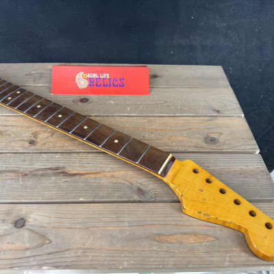 Real Life Relics Curly Flame Maple Stratocaster® Style Neck 21 Fret SMRFV21 #7