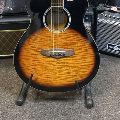 Applause AE-36 Vintage Acoustic Electric Guitar Green Burst c