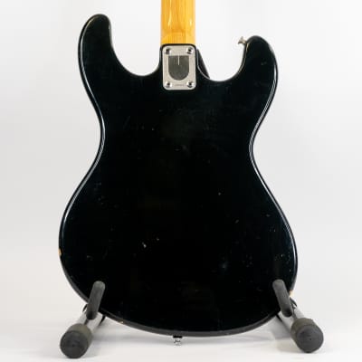 Mid ‘70s Univox Mosrite High Hi Flyer Short Scale Bass Black w/ Gigbag image 13
