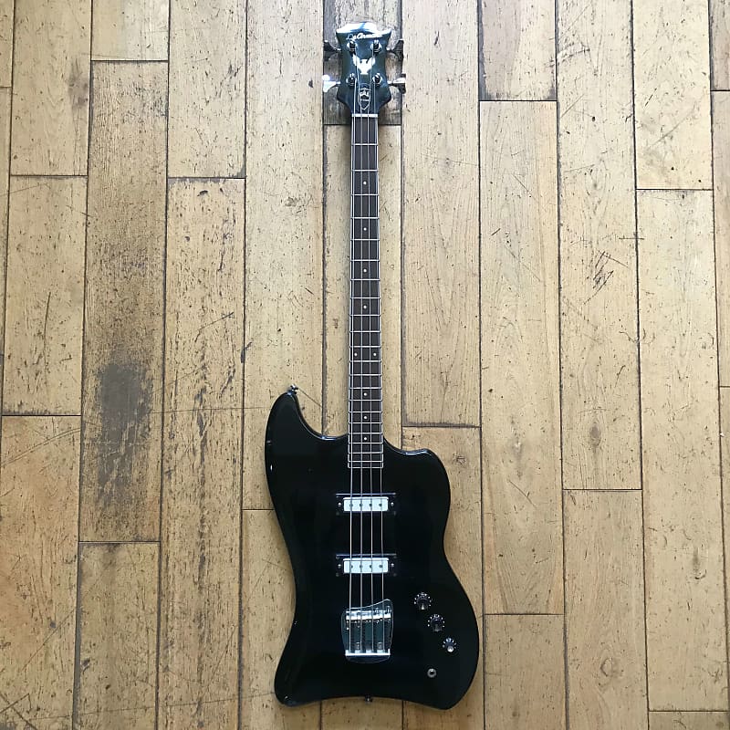 Electric Bass Guitar De Armond by Guild JET STAR BLK/R Black