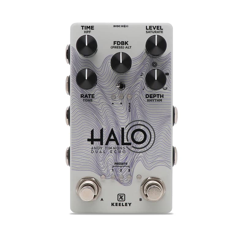 Keeley Halo - White Waves delay Pedal - Limited Edition
