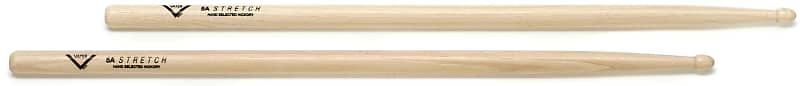 Vater American Hickory Drumsticks - 5A Stretch - Wood Tip (3-pack) Bundle image 1