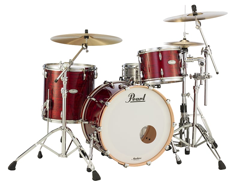 Pearl Music City Custom Masters Maple Reserve 22"x14" Bass Drum RED ONYX MRV2214BX/C403 image 1