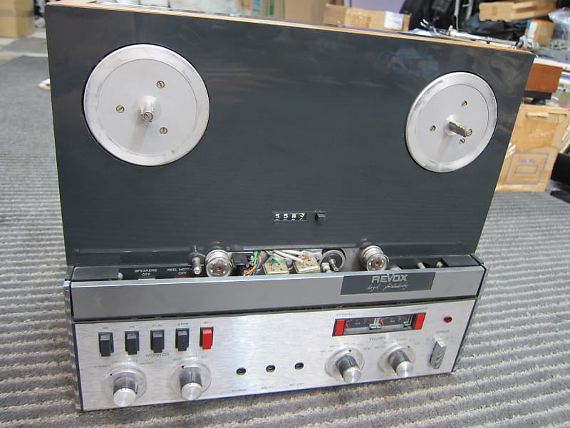 Vintage Revox A77 Reel To Reel Recorder, 1/4 Track, Needs Restoration Made in Switzerland, Industry Standard Performance/Sound Quality 1970s - Wood/Gray image 1