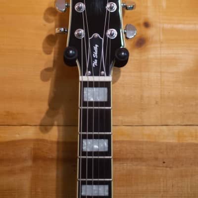 Palermo Custom Shop Shelby 2019 Heritage 2 Tone Sunburst  Semi-Hollow Thinline  W/ Gibson 335 Case image 5