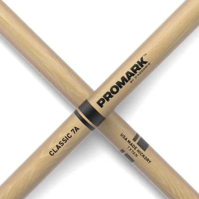 Pro-Mark TX7AN Hickory 7A Nylon Tip Drum Sticks (Pair) image 5