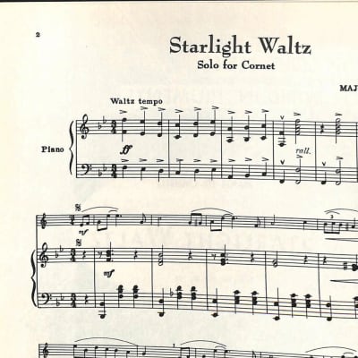 Starlight Waltz (Chenette) - Solo Cornet/Trumpet w/Piano image 3