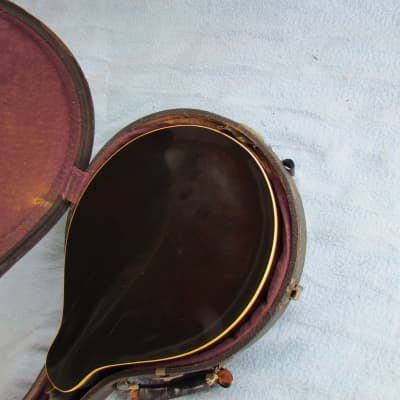 1919 Gibson A Model Mandolin With Original Hardshell Case Player Condition Gibson A Model Mandolin Original Finish image 5