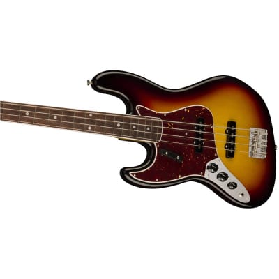 Fender American Vintage II 1966 Jazz Bass, 3-Colour Sunburst, Left Handed image 4