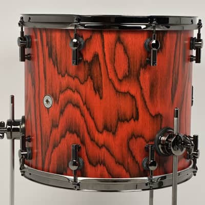 Sonor 22/10/12/15" SQ2 Medium Beech Drum Set - Fiery Red w/ Black Chrome Hardware image 23