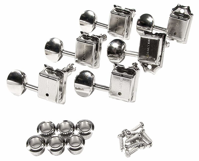 Fender Pure Vintage Guitar Tuning Machines Chrome Free Shipping image 1