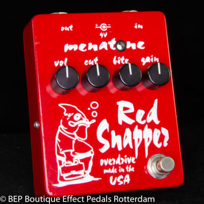 Menatone Red Snapper Transparent Overdrive 2004 s/n MRS-199 Hand signed by Brian Mena made in USA image 1