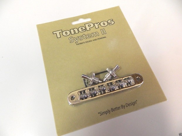 TonePros TP6R-N Tune-O-Matic Bridge with Roller Saddles image 1