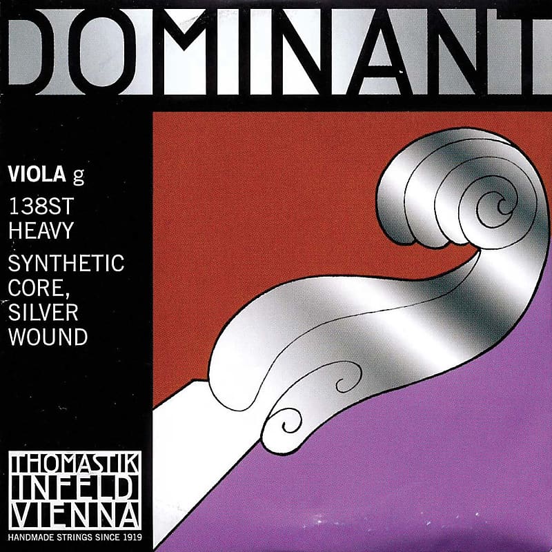 Thomastik Dominant 15"-16" Viola G String - Stark(Thick) Gauge - Silver Wound Perlon Core - Thomastik Infeld image 1