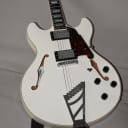 D'Angelico Premier DC Semi-Hollow Double Cutaway with Stairstep Tailpiece 2020 White