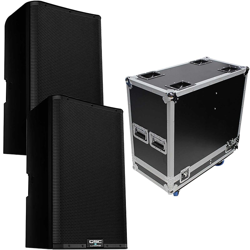 QSC K12.2 K2 Series 12" Powered DJ PA Speakers Pair With ATA | Reverb