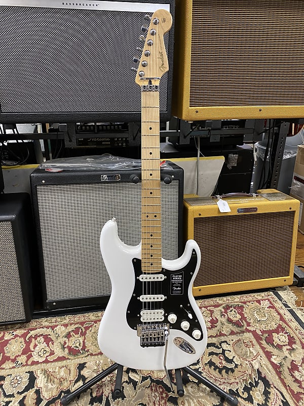 Fender Player Stratocaster Floyd Rose HSS with Maple Fretboard Polar White **FREE SHIPPING** image 1