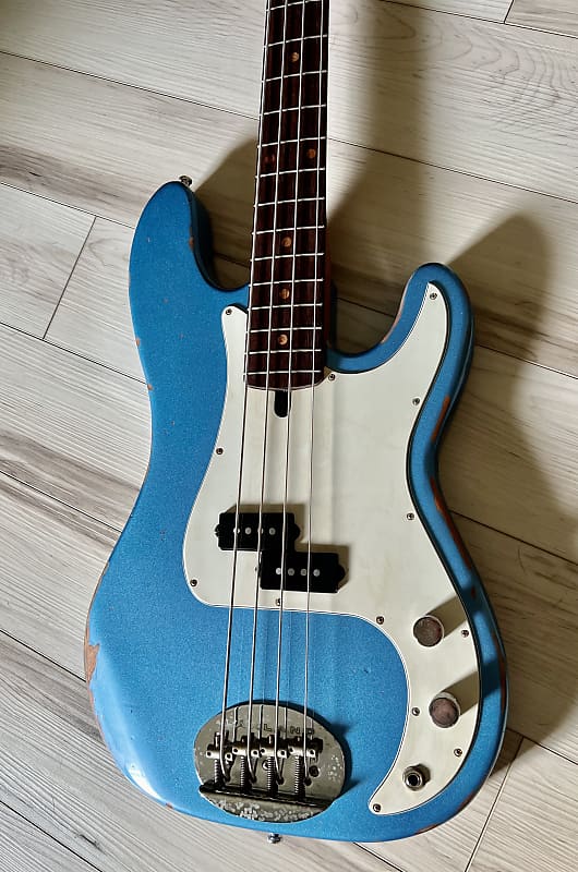 Lakland USA Classic 44-64 Aged 2022 - Lake Placid Blue | Reverb