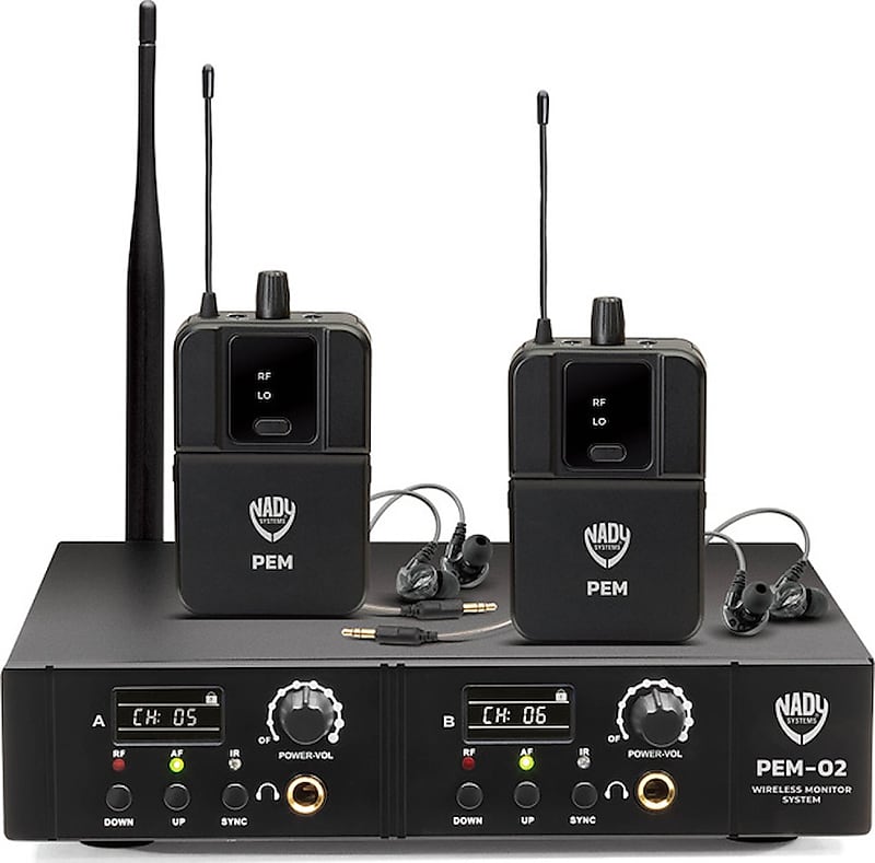 UHF 16-Channel Wireless Professional Dual Channel In-Ear Monitor System image 1