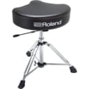 Roland Saddle Drum Throne with Rugged Vinyl Seat Top and Hydraulic Height Adjustment